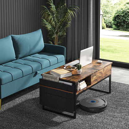 Mesa de Centro Elevable con Almacenamiento