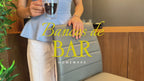 Juego de 2 Sillas de Bar Modernas Color Vino con Respaldo para Bar/Cocina/Restaurante Gris