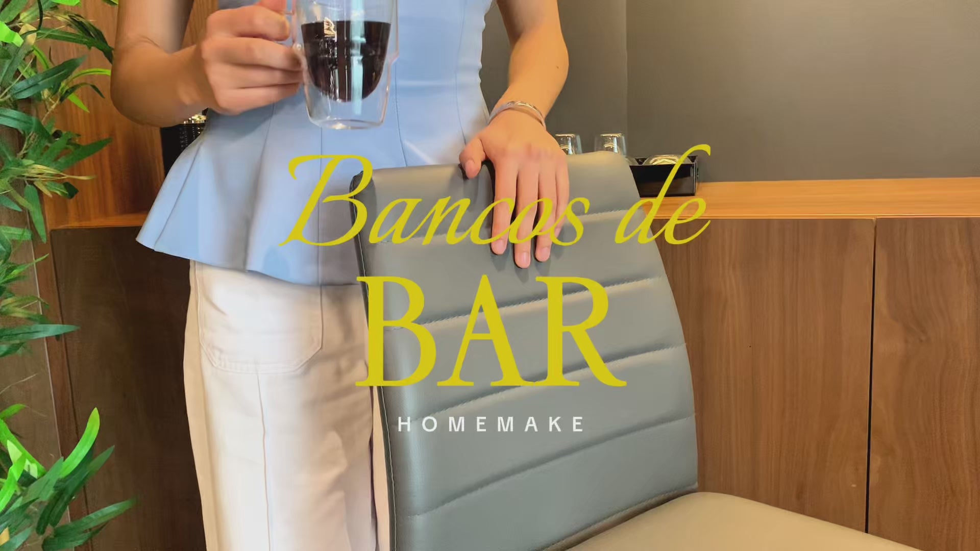 Juego de 2 Sillas de Bar Modernas Color Vino con Respaldo para Bar/Cocina/Restaurante Gris