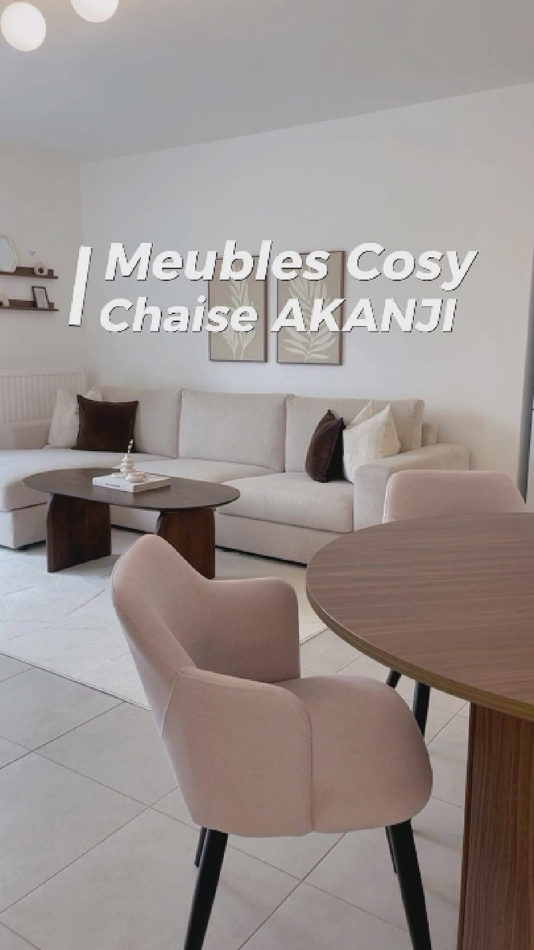 Conjunto de 2 Sillas de Comedor Modernas Respaldo de Diseño Vintage Beige