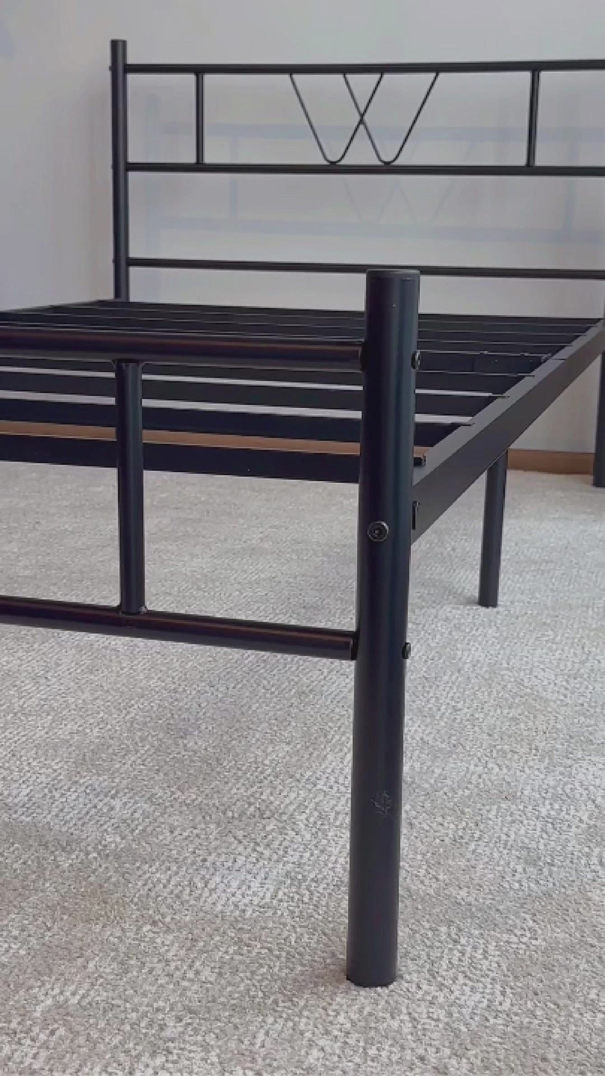 Base de Cama Individual de Metal