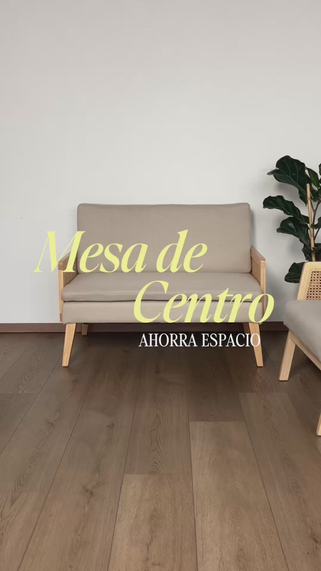 Set de 2 Mesas de Centro Redonda Marrón