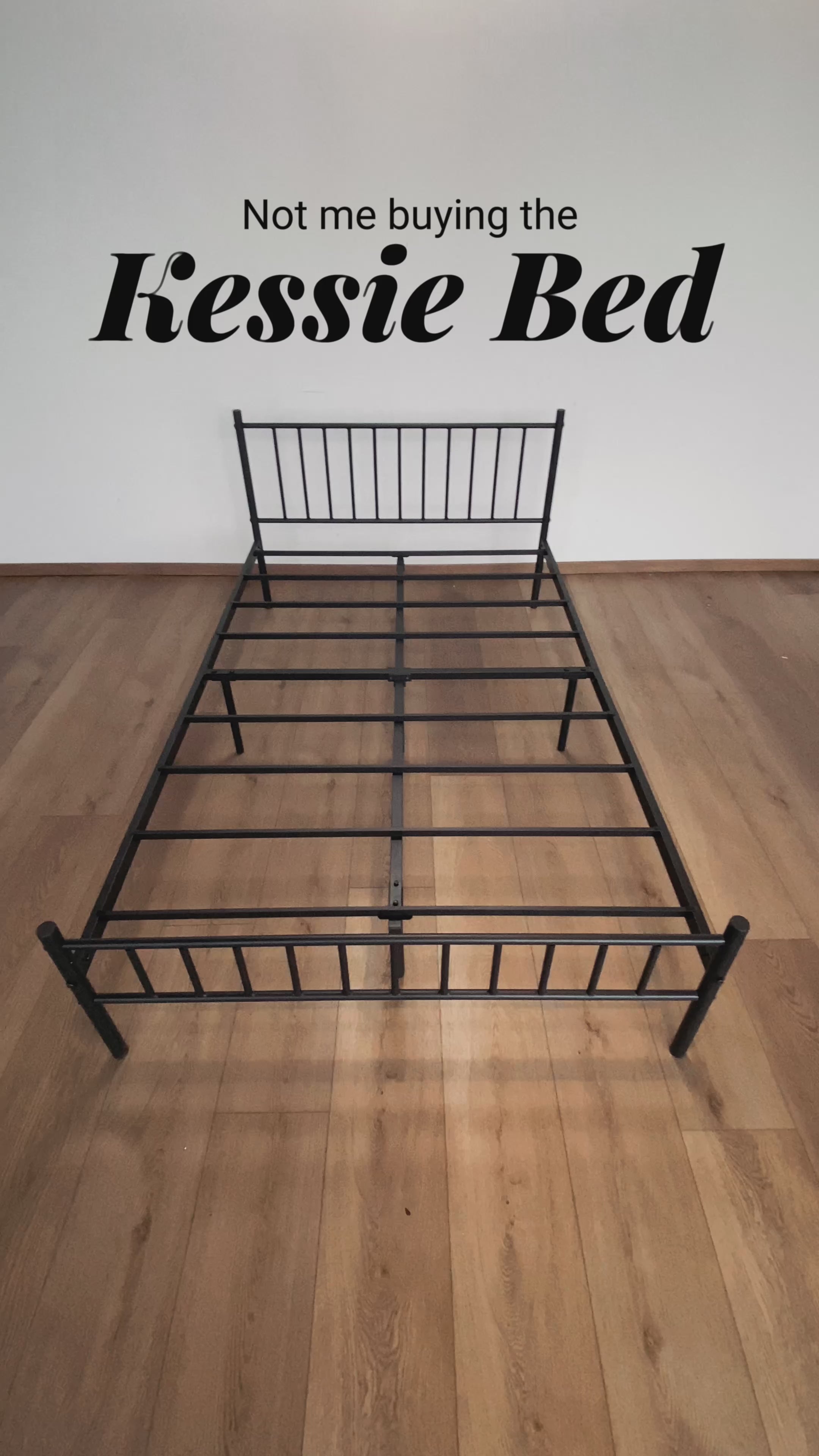 Marco de Cama de Metal Double 197x121cm