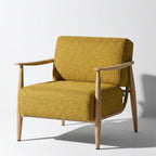 Cyber Homemake ● Sillón de Diseño Moderno con Respaldo de Asiento con Sistema de Muelles (Amarillo)