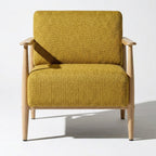Cyber Homemake ● Sillón de Diseño Moderno con Respaldo de Asiento con Sistema de Muelles (Amarillo)