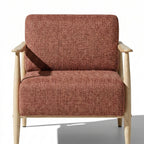 Cyber Homemake ● Sillón de Diseño Moderno con Respaldo de Asiento con Sistema de Muelles (Rosa)
