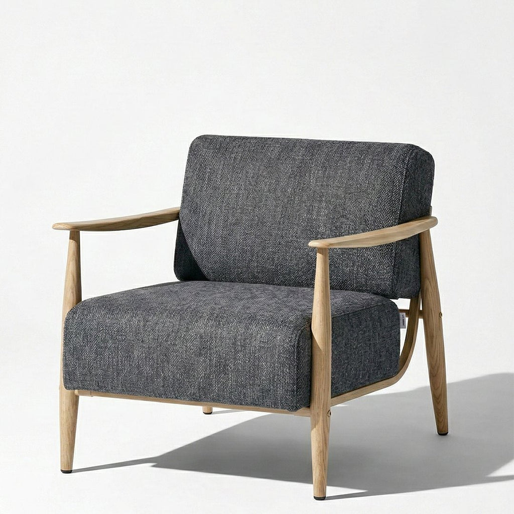 Cyber Homemake ● Sillón de Diseño Moderno con Respaldo de Asiento con Sistema de Muelles (Gris)