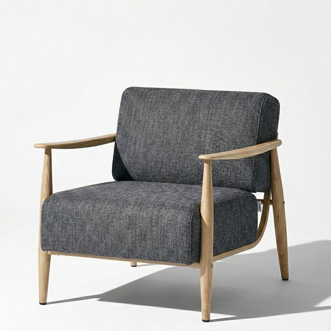 Cyber Homemake ● Sillón de Diseño Moderno con Respaldo de Asiento con Sistema de Muelles (Gris)