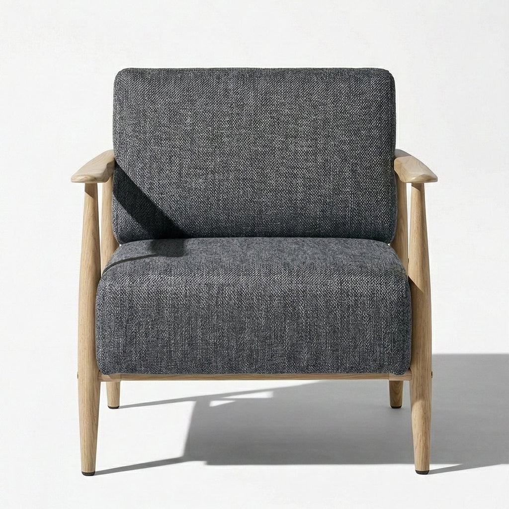 Cyber Homemake ● Sillón de Diseño Moderno con Respaldo de Asiento con Sistema de Muelles (Gris)