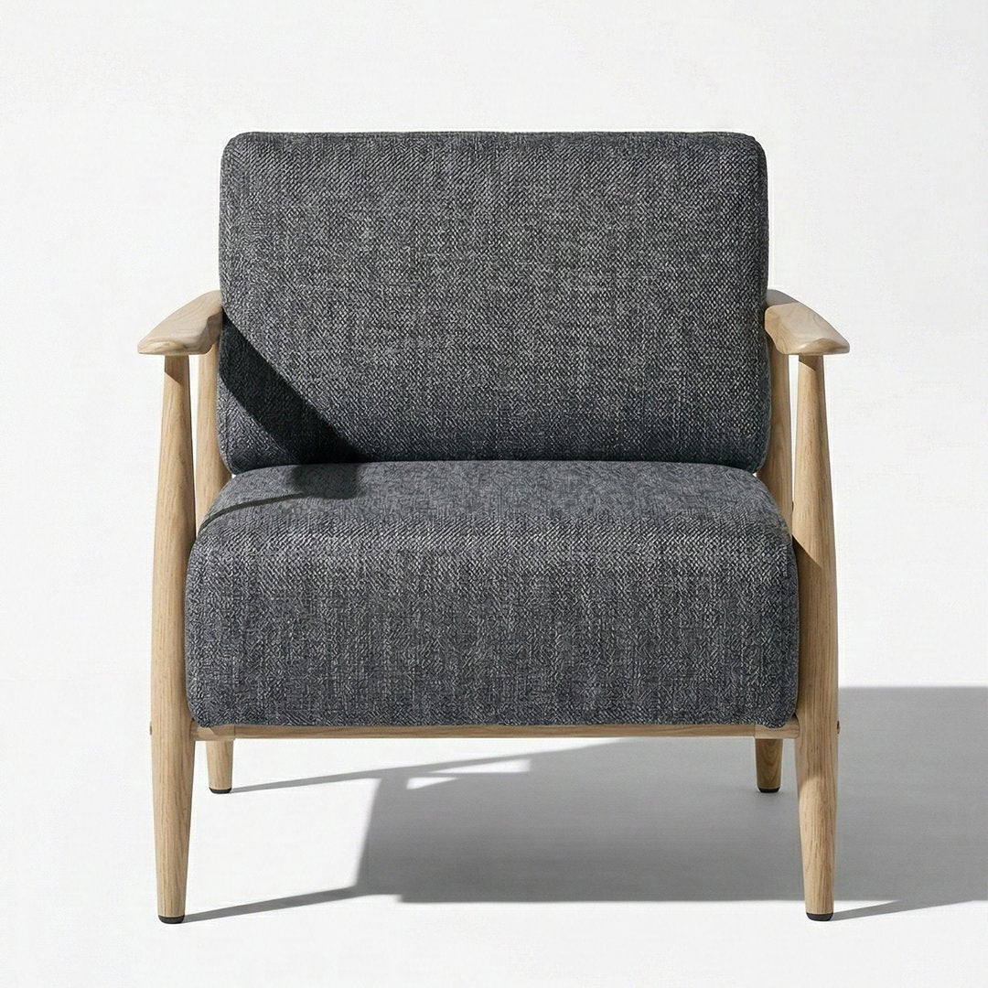 Cyber Homemake ● Sillón de Diseño Moderno con Respaldo de Asiento con Sistema de Muelles (Gris)