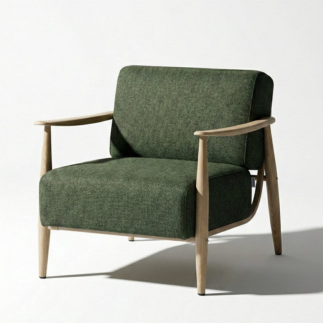 Cyber Homemake ● Sillón de Diseño Moderno con Respaldo de Asiento con Sistema de Muelles (Verde)