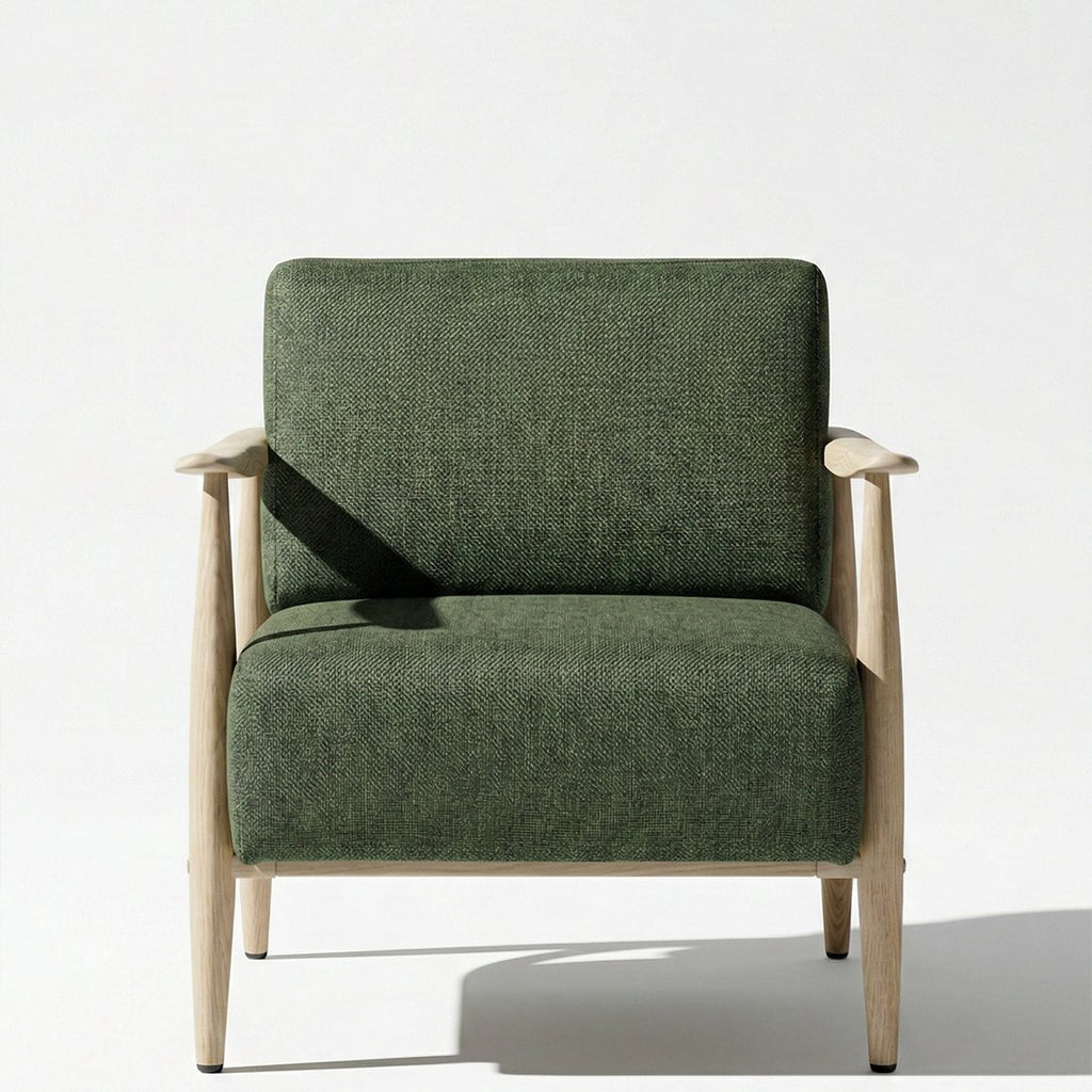 Cyber Homemake ● Sillón de Diseño Moderno con Respaldo de Asiento con Sistema de Muelles (Verde)